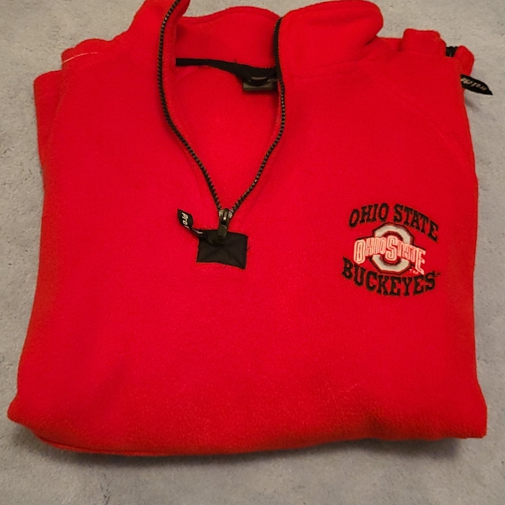Ohio state university 3/4 zip sweatshirt